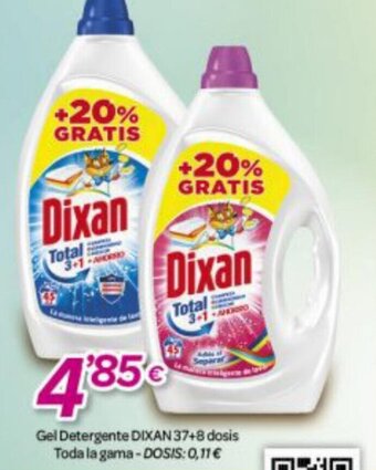 Alsara Supermercados Gel detergente Dixan 37+8 Dosis oferta