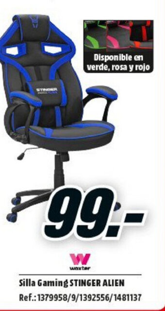 MediaMarkt Silla Gaming Stinger Alien oferta