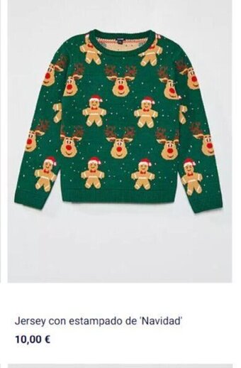 Jersey Con Estampado de Navidad