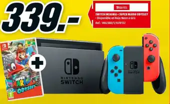 MediaMarkt Switch Insignia+Super Mario Odyssey oferta