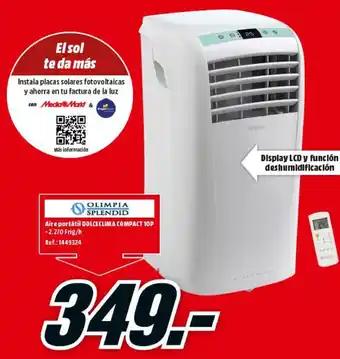 MediaMarkt Olimpia Splendid Air e portátil Dolce Clima Compact 10P oferta