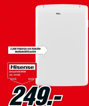 MediaMarkt Hisense Aire portátil APCo9 oferta
