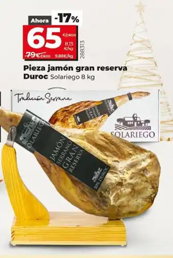 Dia Pieza Jamon Gran reserva Duroc oferta