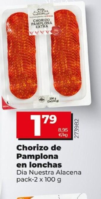 Dia Chorizo de Pamplona En Lonchas oferta