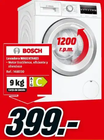 MediaMarkt Bosch Lavadora WAU24T44ES oferta