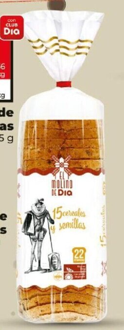 Dia Pan de Molde 15 Cereales y Semillas oferta
