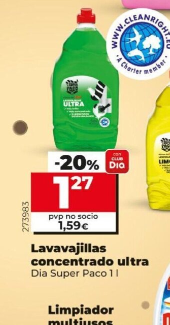 Dia Lavavajillas Concentrado Ultra oferta