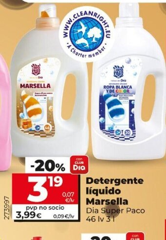 Dia Detergente Liquido Marsella oferta