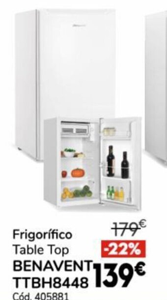 Conforama Frigorifico Table Top Benavent TTBH8448 oferta