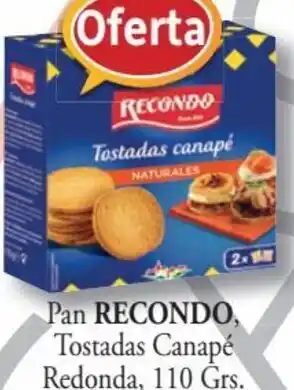 Cash Barea Pan Recondo Tostadas Canapé Redonda oferta