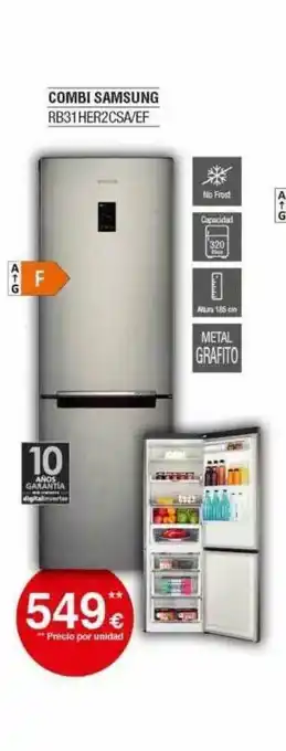 Milar Combi Samsung Rb31her2csa Ef oferta