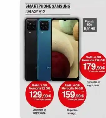 Milar Smartphone Samsung Galaxy A12 oferta
