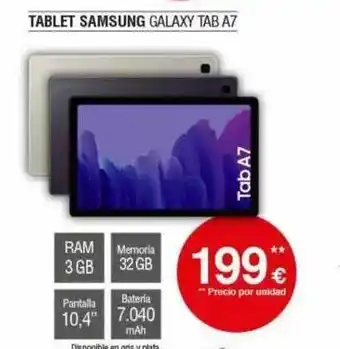 Milar Tablet Samsung Galaxy Tab A7 oferta