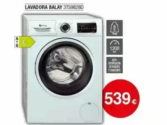 Milar Lavadora Balay 3TS982BD oferta