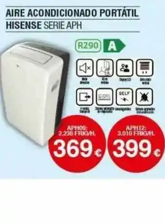 Milar Aire Acondicionado Portátil Hisense Serie Aph oferta