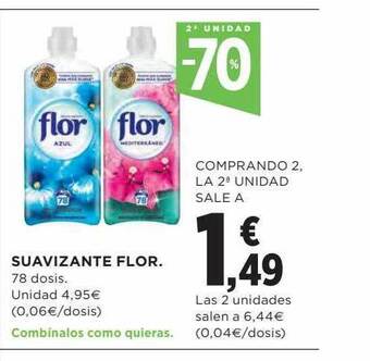 Hipercor Suavizante flor oferta