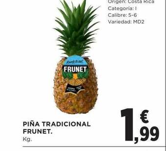 Hipercor Piña tradicional frunet oferta