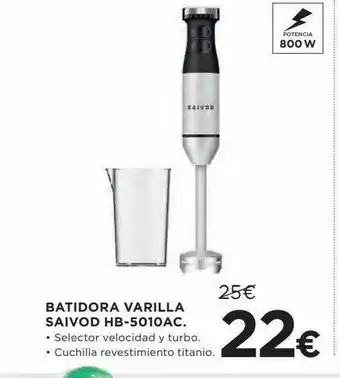 Hipercor Batidora varilla saivod hb-5010 ac oferta
