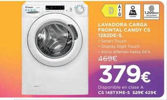Hipercor Lavadora carga frontal candy cs 1282de-s oferta