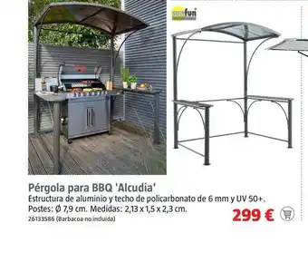 Bauhaus Pérgola Para Bbq Alcudia Sunfun oferta