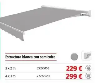 Bauhaus Estructura Blanca Con Semicofre oferta
