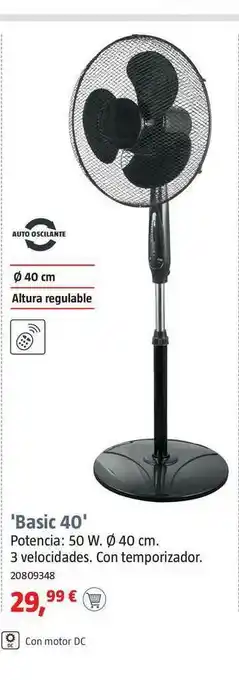 Bauhaus 'Basic 40' 50 W 40 cm oferta