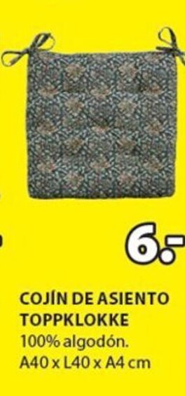 JYSK Cojin De Asiento Toppklokke oferta