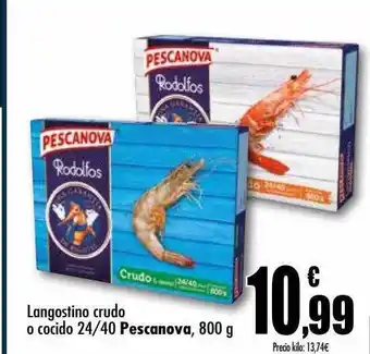 Unide Supermercados Langostino crudo o cocido 24 40 pescanova oferta