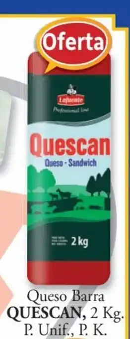 Cash Barea Queso Barra Quescan oferta