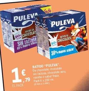 E.Leclerc "Puleva" Batido 6 x 200ml oferta