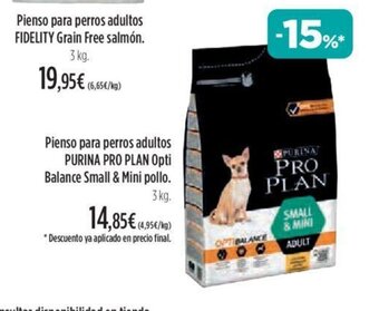 El Corte Inglés Pienso Para Perros Adultos Purina Pro Plan Opti Balance Small & Mini Pollo oferta