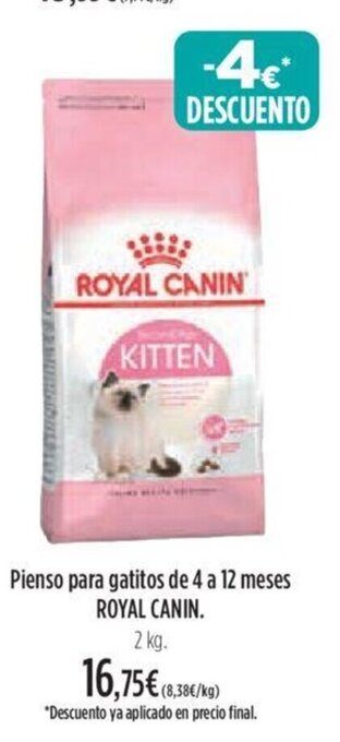 El Corte Inglés Pienso Para Gatitos De 4 a 12 Meses Royal Canin oferta