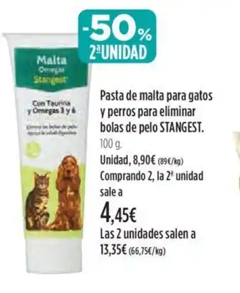 El Corte Inglés Pasta de Malta Para Gatos y Perros Para eliminar Bolas De Pelo Stangest oferta