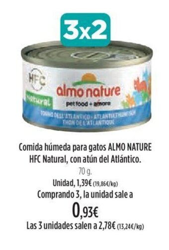 El Corte Inglés Comida Húmeda Para Gatos Almo Nature Hfc Natural, Con Atún del Atlántico oferta