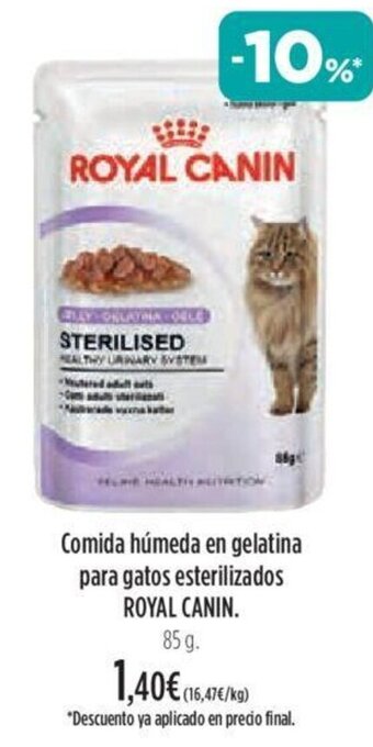 El Corte Inglés Comida Húmeda en Gelatina Para Gatos Esterilizados Royal Canin oferta