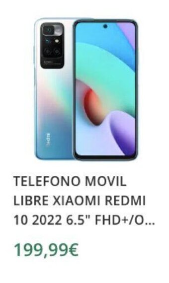 PCBox Telefono Movil Libre Xiaomi Redmi 10 2022 6.5" FHD+/O oferta