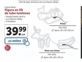 Lidl Figura En 3D de Tubo Luminoso oferta