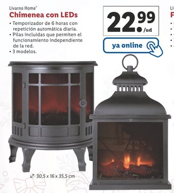 Lidl Chimenea Con Leds oferta