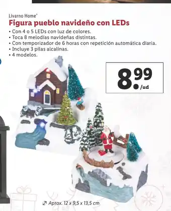 Lidl Figura Pueblo Navideno Con Leds oferta