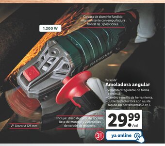 Lidl Amoladora Angular oferta