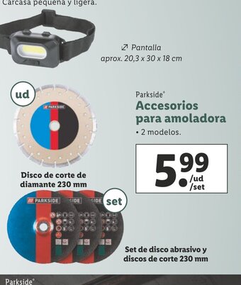 Lidl Accesorios Para Amoladora oferta