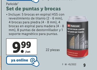 Lidl Set de Puntas y Brocas oferta