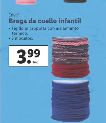 Lidl Braga de Cuello Infantil oferta