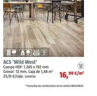 Bauhaus Ac5 Wild West 1.285 x 192 mm oferta