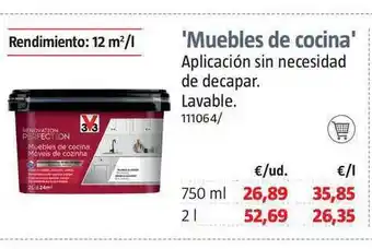 Bauhaus Muebles De Cocina 750 ml , 2l oferta