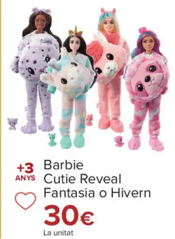 Carrefour Barbie Cute Reveal Fantasia o Hivern oferta