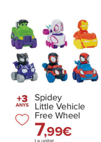 Carrefour Spidey Little Vehicle Free Wheel oferta