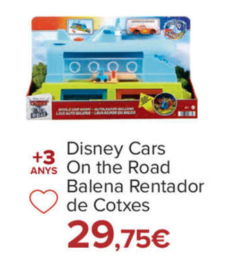 Carrefour Disney cars On The Road Balena Rentador De Cotxes oferta