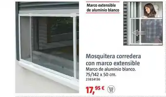 Bauhaus Mosquitera Corredera Con Marco Extensible oferta