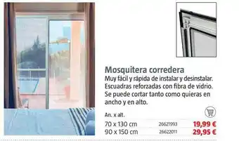 Bauhaus Mosquitera Corredera 70 x 130cm oferta